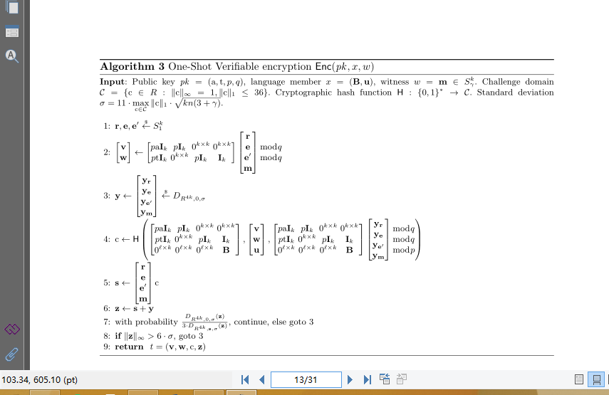 One-Shot Verifiable Encryption from Lattices_数据