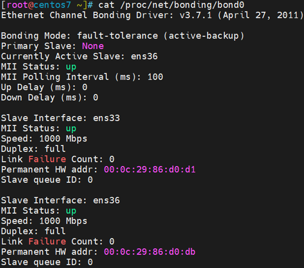 CentOS 7.9配置双网卡bonding_7种模式_19