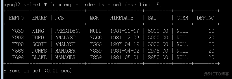 limit 的使用_MySQL_04