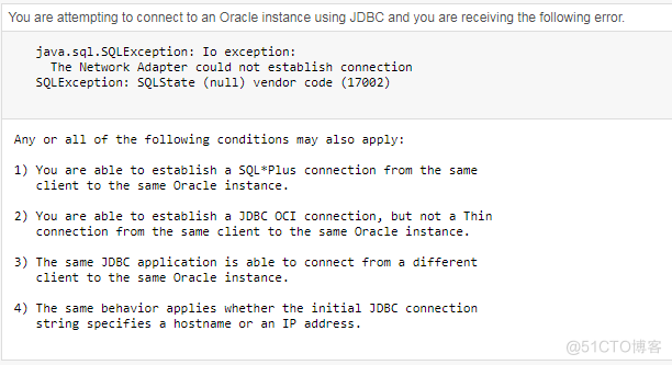 Oracle database connection problem_IP