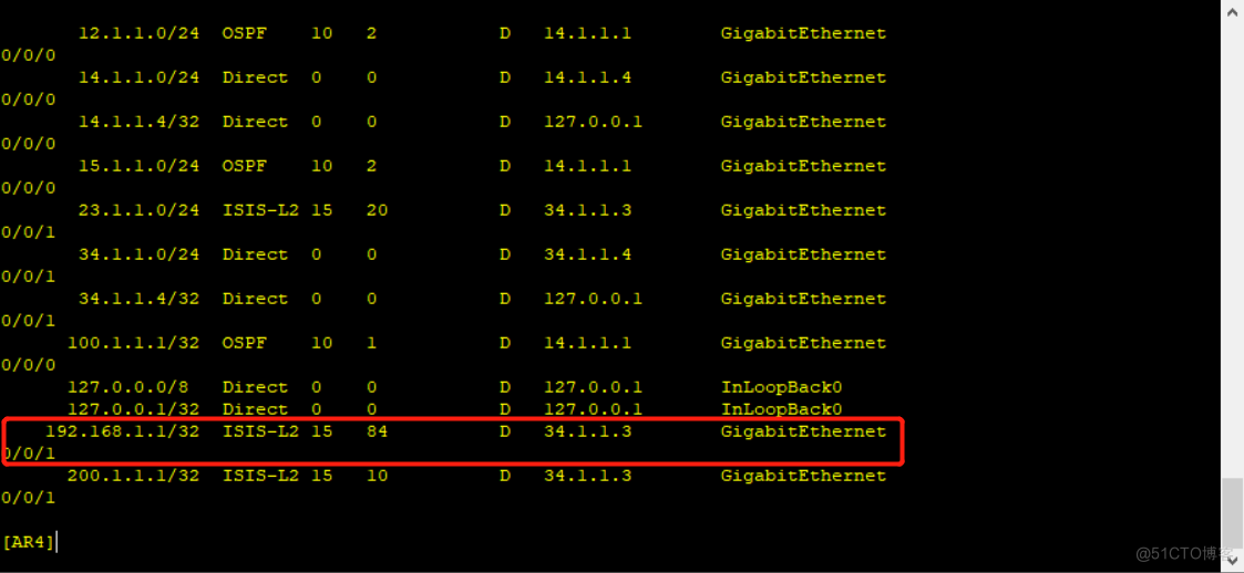双点双向路由引入问题_OSPF_10