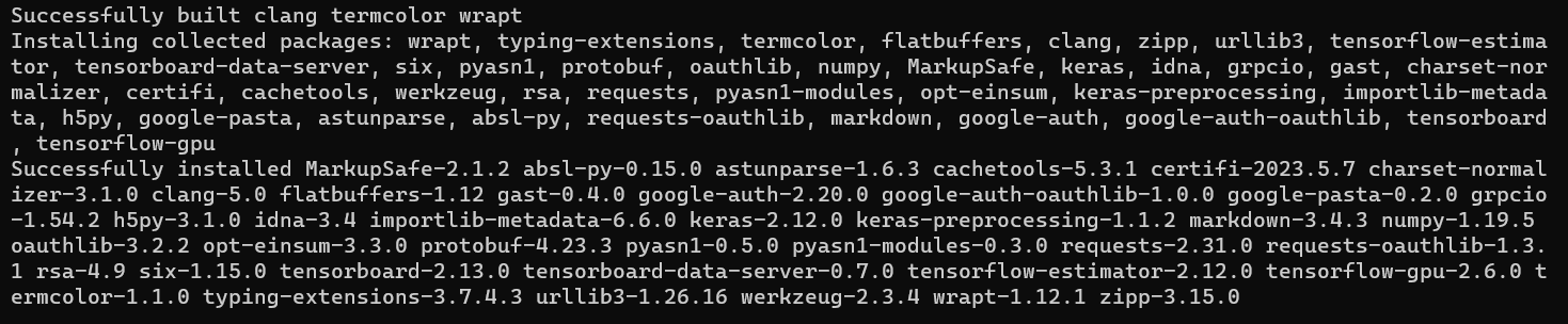 Install tensorflow-gpu==2.6.0_CUDA_02