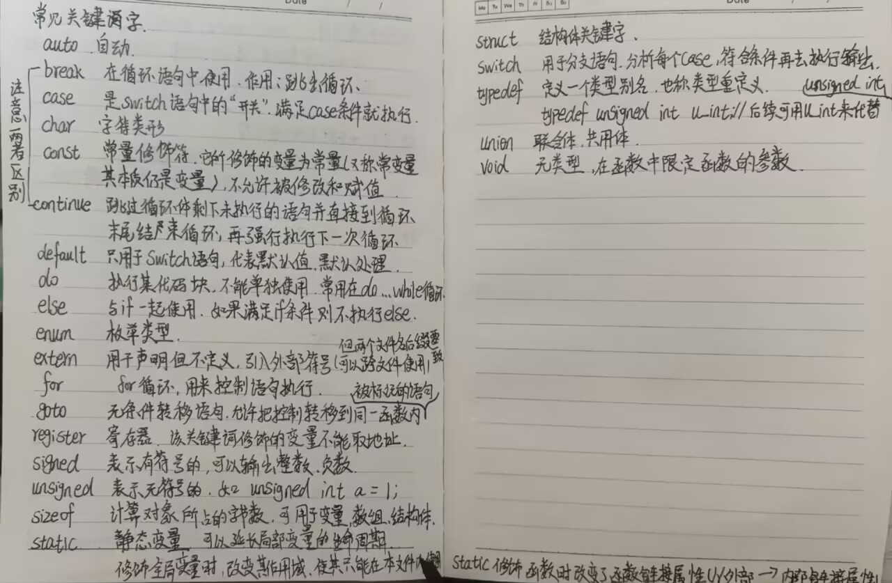 C语言关键字_C语言入门