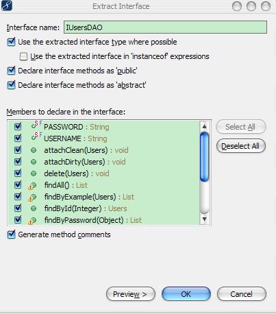 struts2+hibernate3+spring3项目快速开发（图文）之3:搭建项目结构（分包、类实现、方法编写）..._开发工具_07