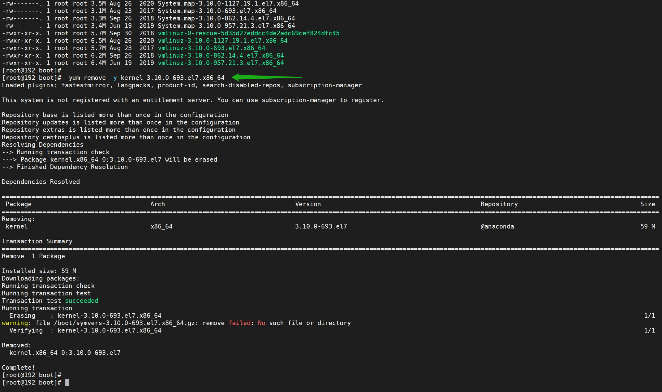 CentOS 7 更新报错 Transaction check error 解决办法_缓存_07