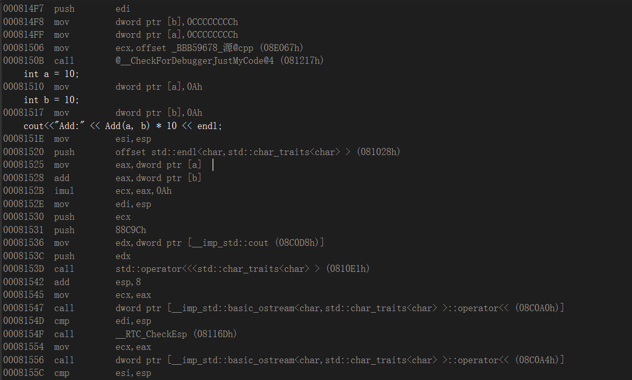 c++初学（内联函数，auto关键字，基于范围的for循环，nullptr指针）_内联函数_02