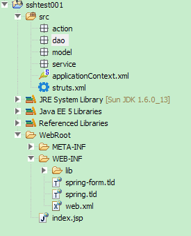 struts2+hibernate3+spring3项目快速开发（图文）之3:搭建项目结构（分包、类实现、方法编写）..._开发工具