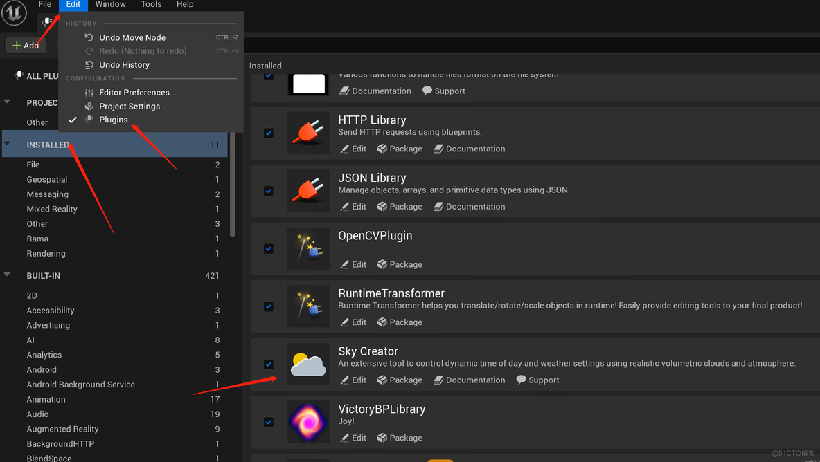 UE5 插件 SkyCreatorPlugin 安装显示使用_UE5 插件_02