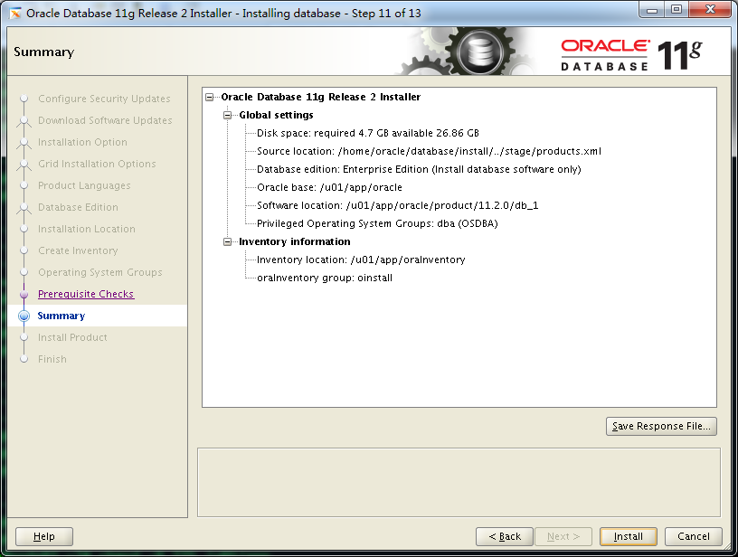 【Oracle Database】在CentOS 7.5 安装 Oracle Database 11gR2_oracle_11