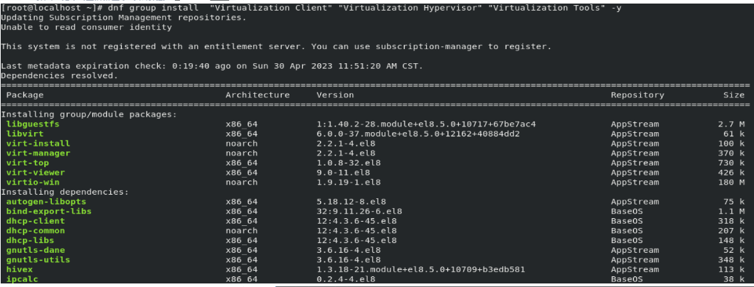 Linux rhel如何实现KVM虚拟化_硬件信息