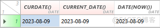 MySql时间函数整理_当前日期_02