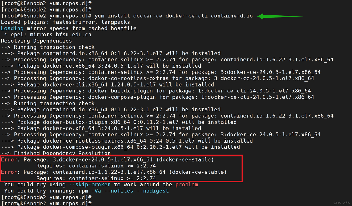 安装新版本 Docker 报错 container-selinux >= 2:2.74_linux_02