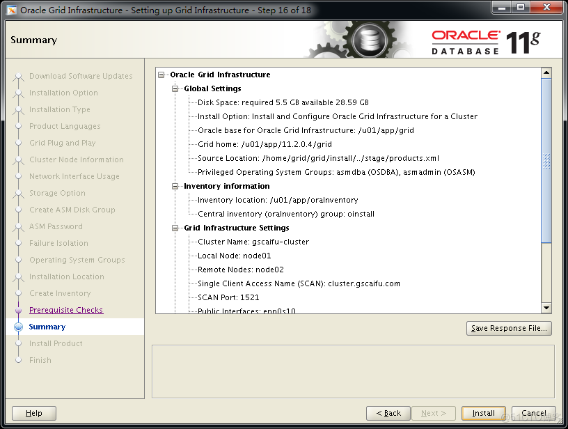 【Oracle RAC Database】在 CentOS 7.5 安装 Grid Infrastructure_oracle_16