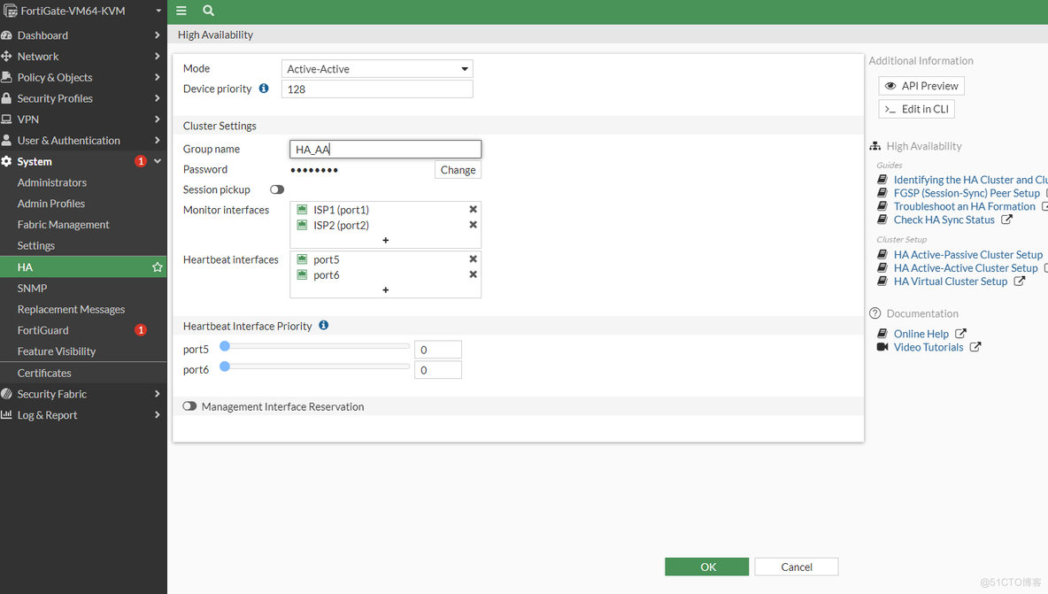飞塔防火墙FortiGate VM环境HA部署（7.2.0）_HA_03