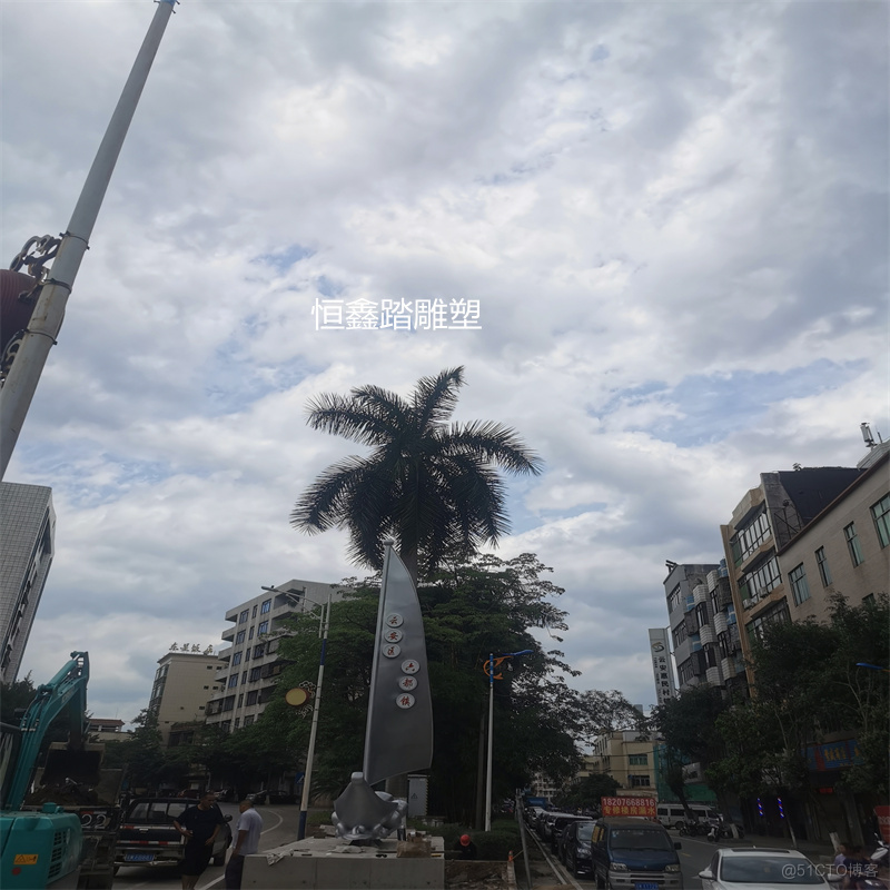 云浮工业园装饰喷漆不锈钢帆船雕塑厂家报价_不锈钢帆船雕塑_03