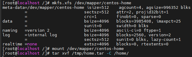 centos home空间分给root_文件系统_05