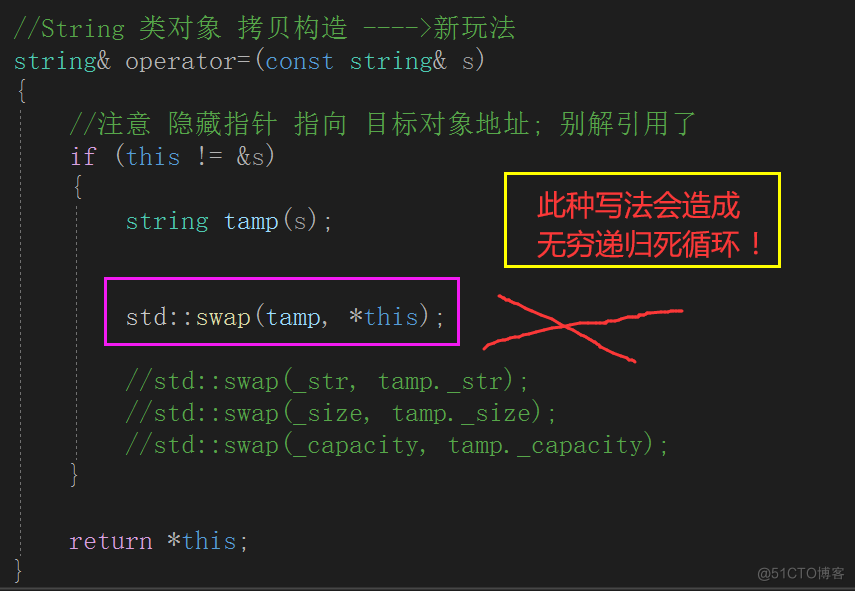 C++ ------>std::string--->深浅拷贝_模拟实现 字符串大小比较_12