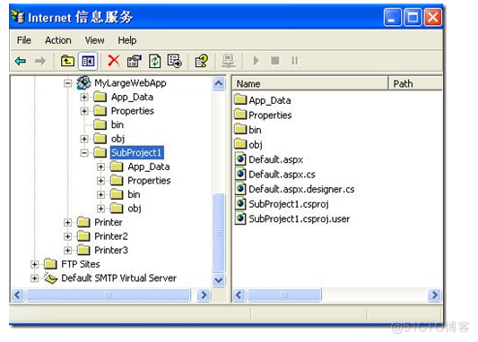 Creating sub-projects in IIS with Web Application Projects_IIS_02