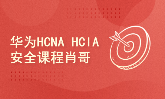 华为HCNA HCIA 安全 自学视频课程[肖哥]