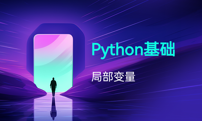 Python基础:局部变量