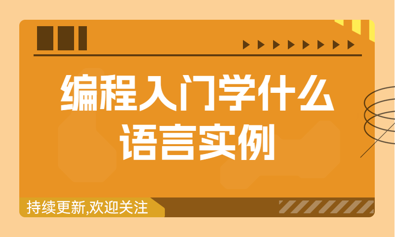 编程入门学什么语言-密码字符编程实例