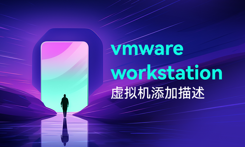 vmware workstation 虚拟机添加描述