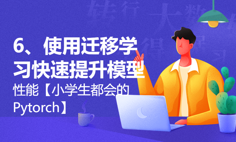 6、使用迁移学习快速提升模型性能【小学生都会的Pytorch】