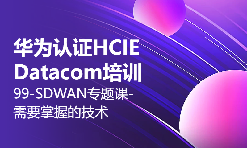 华为认证HCIE Datacom培训99-SDWAN专题课-需要掌握的技术（上）