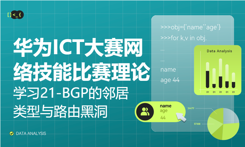 华为ICT大赛网络技能比赛理论学习21-BGP的邻居类型与路由黑洞