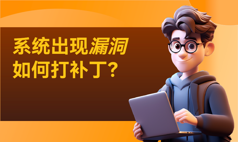 系统出现漏洞如何打补丁？