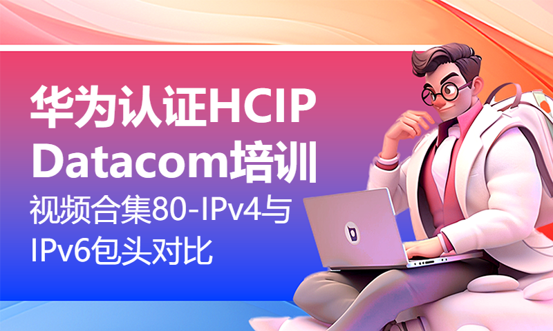 华为认证HCIP Datacom培训视频合集80-IPv4与IPv6包头对比