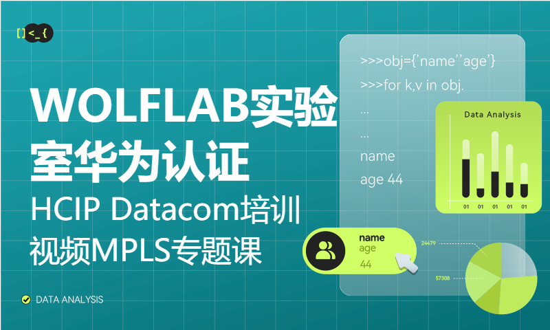 WOLFLAB实验室华为认证HCIP Datacom培训视频MPLS专题课2-静态LSP的创建