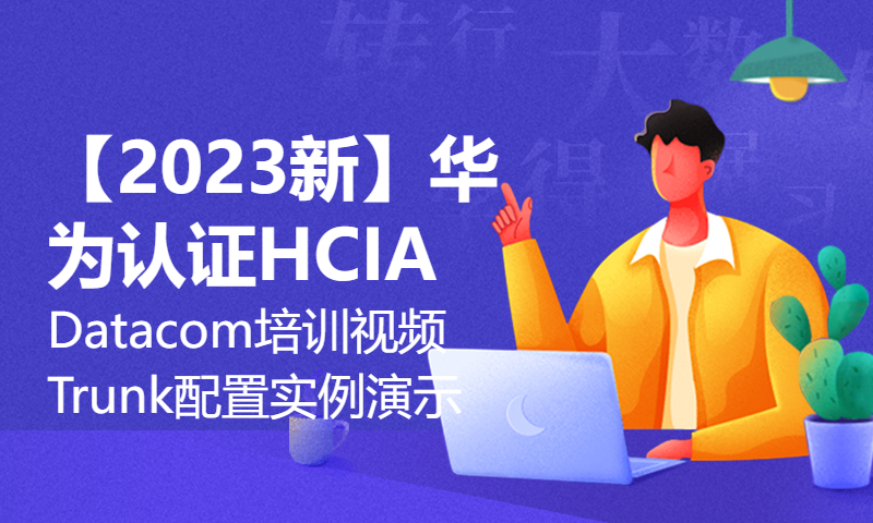 【2023新】华为认证HCIA Datacom培训视频19-Trunk配置实例演示-WOLFLAB