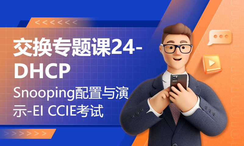 交换专题课24-DHCP Snooping配置与演示-EI CCIE考试WOLFLAB杨广成