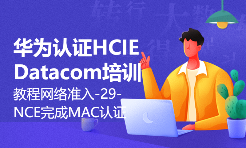 华为认证HCIE Datacom培训教程网络准入-29-NCE完成MAC认证和混合认证