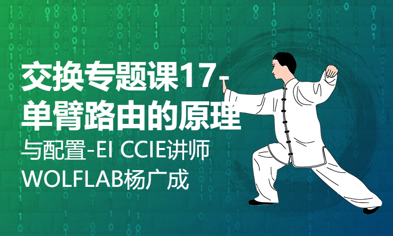 交换专题课17-单臂路由的原理与配置-EI CCIE讲师WOLFLAB杨广成