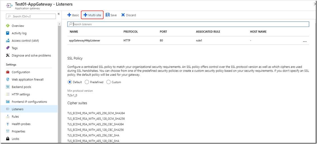 使用Application Gateway实现多站点托管_云服务_09