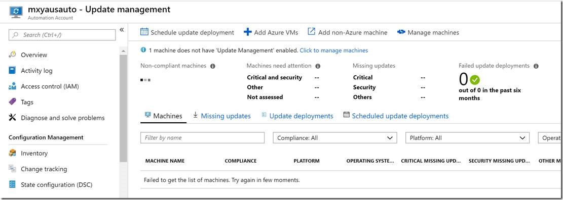 Azure实践之使用automation管理服务器update_云计算_03