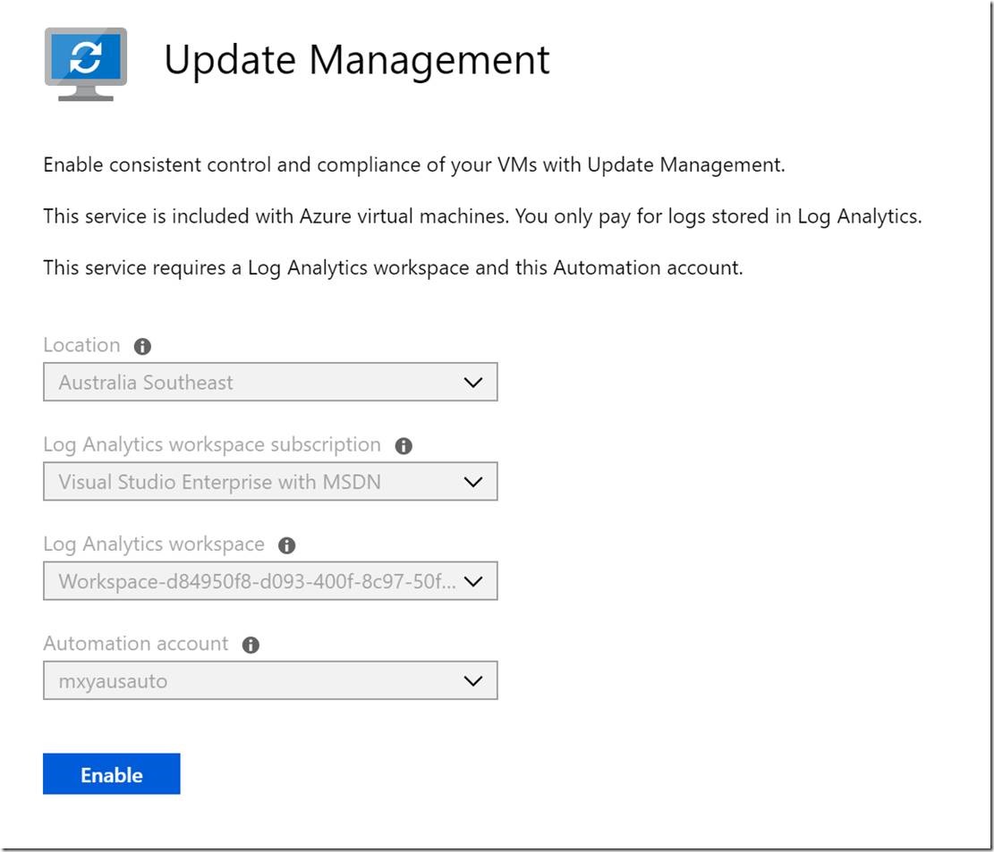 Azure实践之使用automation管理服务器update_云计算_02