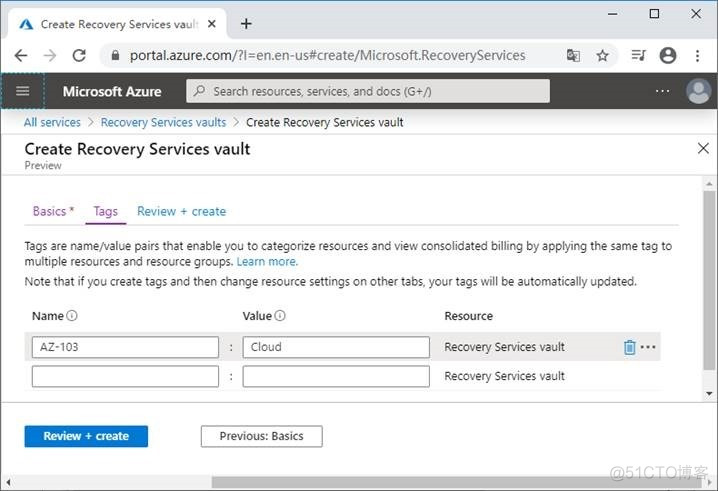 Azure管理员-第6章 实施 Azure 备份-3-2-RecoveryServicesVault_云平台_08