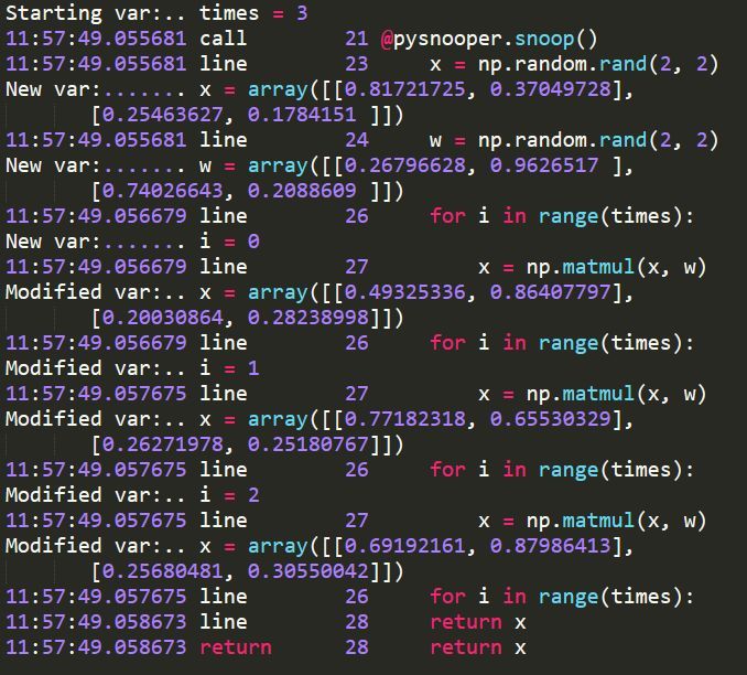 print 函数已老，DeBug 该靠 PySnooper 了_print_04