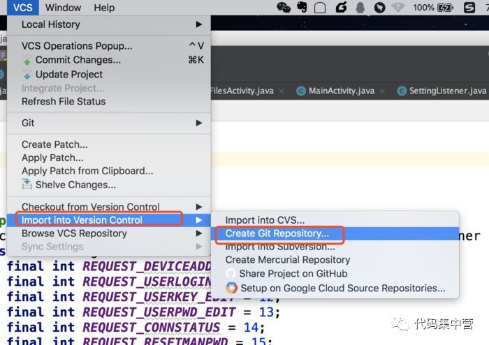 Android Studio 把项目上传到Git_java