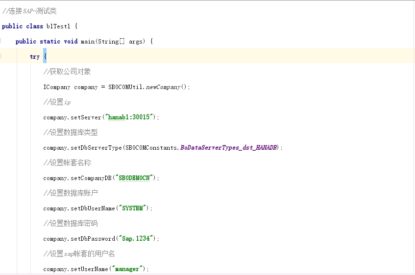 【程序源代码】与SAP B1系统实例集成_java
