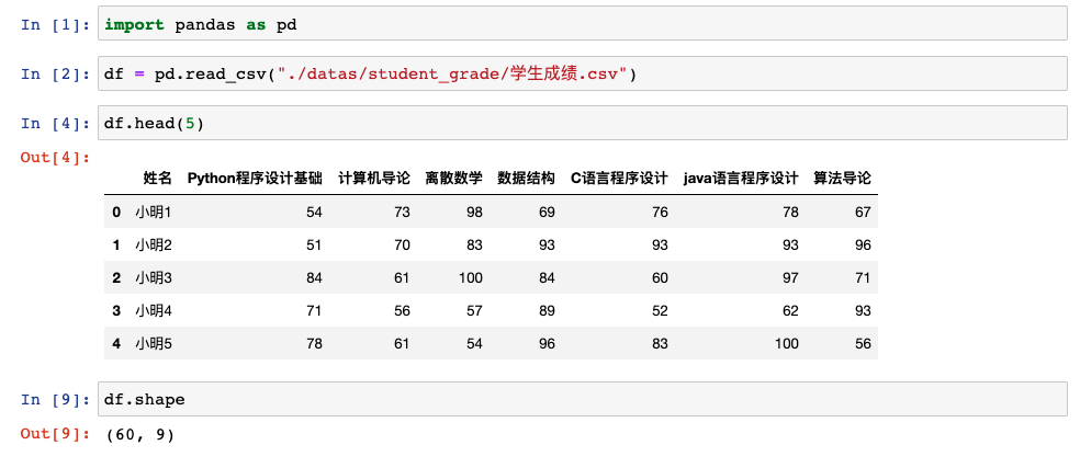 Pandas实例 - 怎样计算每个学生成绩最相似的10个学生_java_03