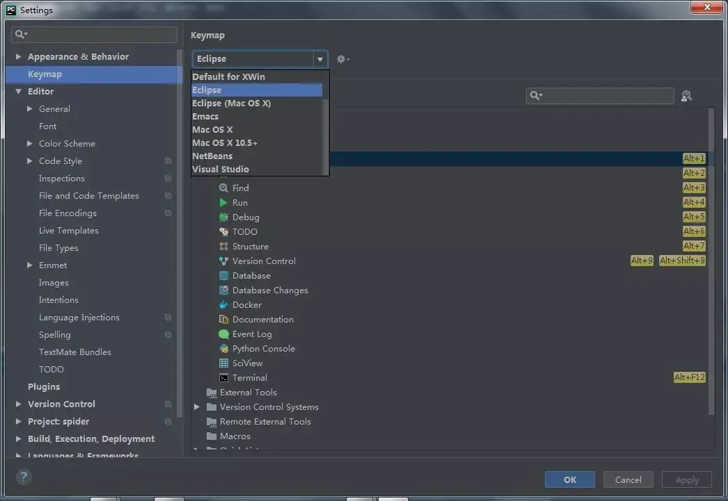 PyCharm 使用教程：02 完全定制属于你自己的PyCharm编辑器_java_06