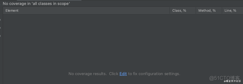 IDEA使用run with coverage 没有结果_run with coverage