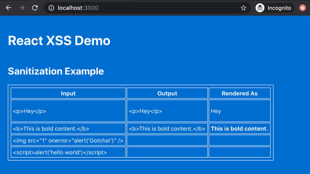 「小技巧」在React中防范XSS攻击_java_06