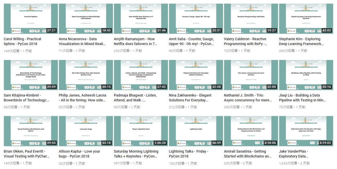 PyCon2018，大波视频来了……_java_04