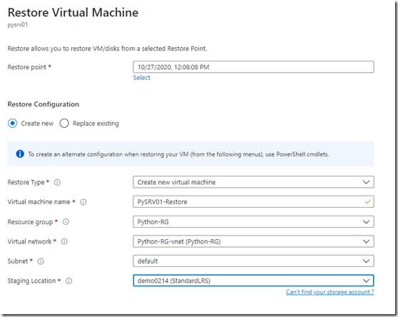 使用Azure Backup还原云端VM_Azure_07