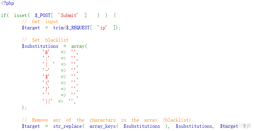 DVWA通关之命令注入（command injection）_command injection_09